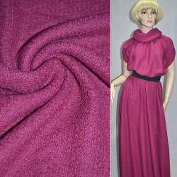 Трикотаж вязаный двухсторонний акриловый розовато-лиловый ш.170