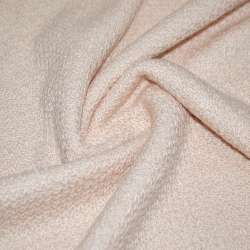 Трикотаж вязаный двухсторонний акриловый розовато-персиковый ш.165