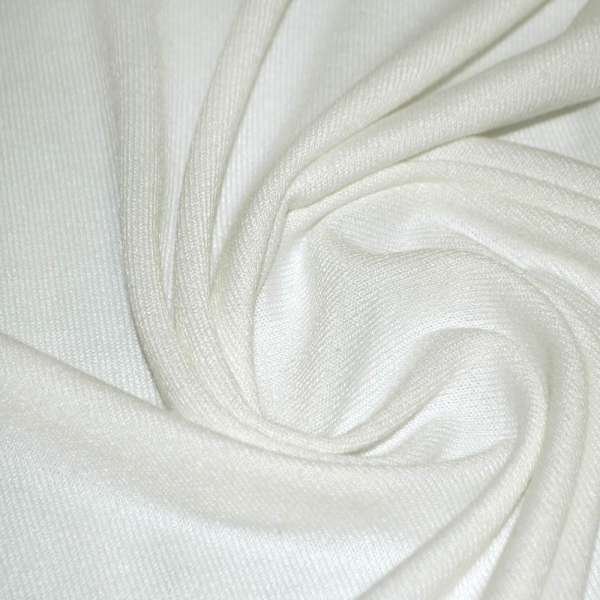 Трикотаж акриловый молочный ш.180