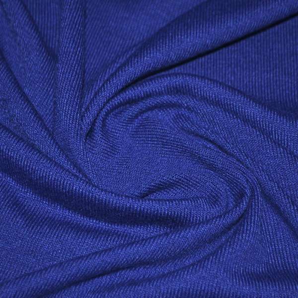 Трикотаж акриловий синій ш.170