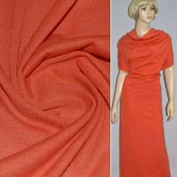 Трикотаж акриловый оранжево-красный ш.170