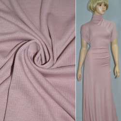 Трикотаж акриловый серо-розовый ш.170