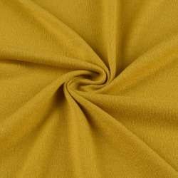Трикотаж с вискозой желто-горчичный ш.170