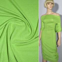 Трикотаж акриловый салатовый ш.170