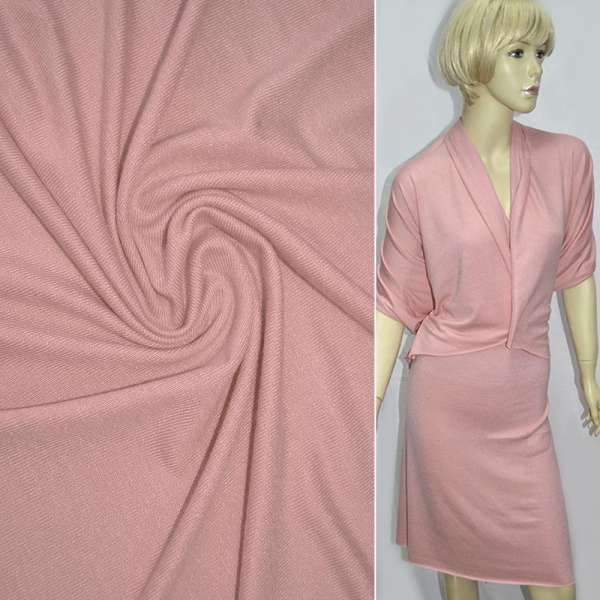 Трикотаж акриловый розовый ш.170