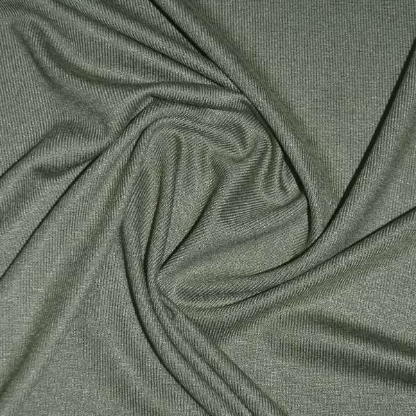 Трикотаж акриловый болотный ш.170