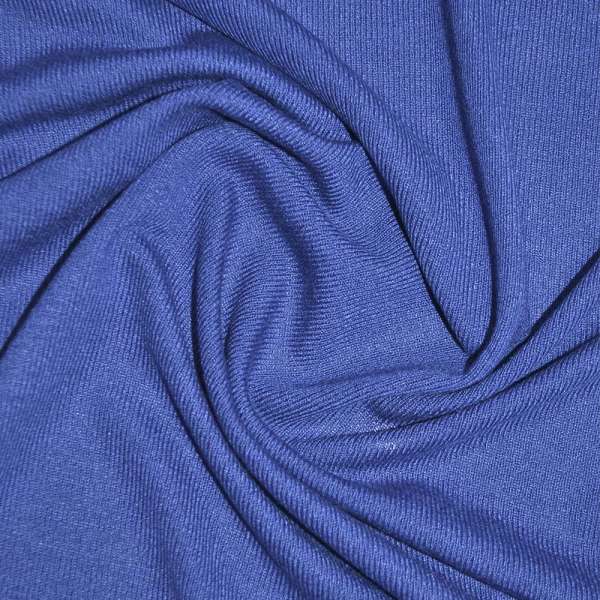 Трикотаж акриловий синій ш.170