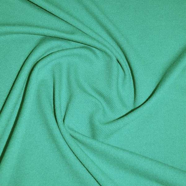 Трикотаж акриловый с мелкими штрихами изумрудный ш.170