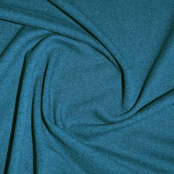 Трикотаж акриловый с мелкими штрихами васильковый темный ш.170