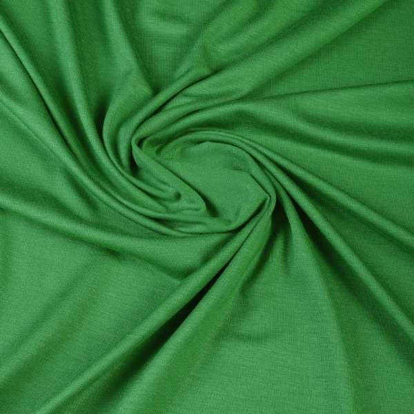Трикотаж вискозный стрейч зеленый ш.170