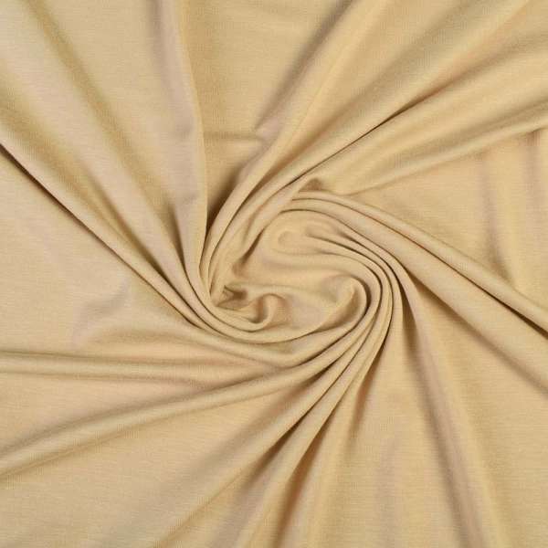 Трикотаж вискозный стрейч бежевый ш.170