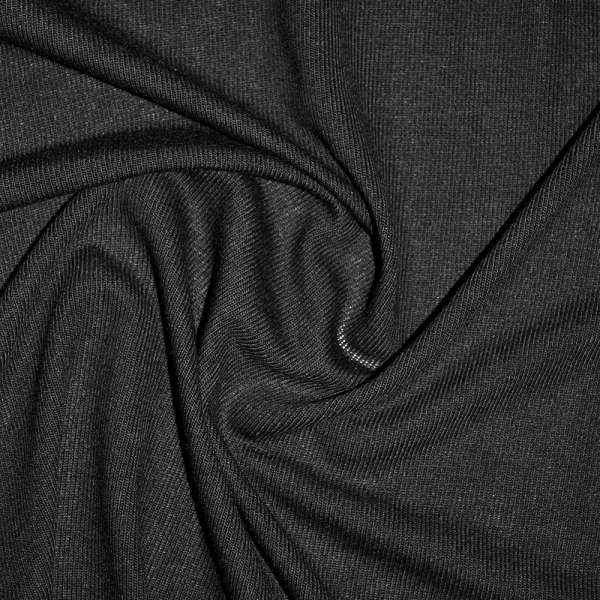 Трикотаж с вискозой черный ш.170