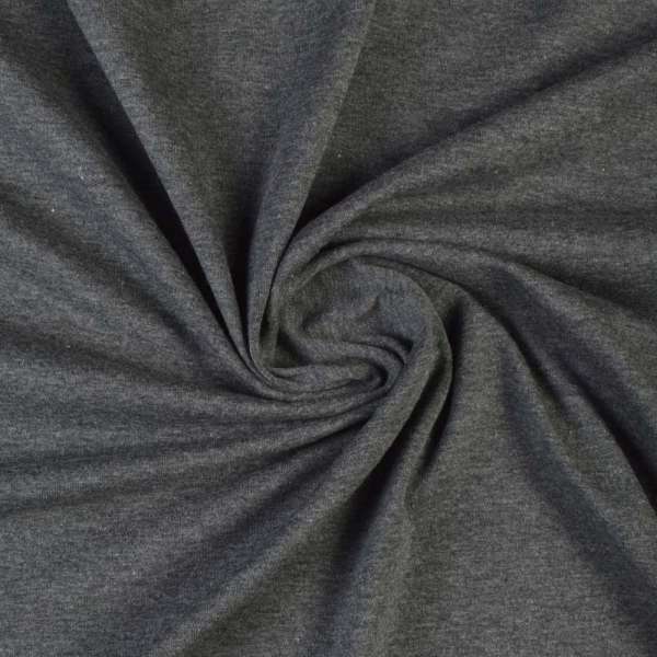 Трикотаж вискозный стрейч серый темный с белым ш.170