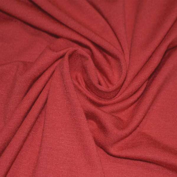 Трикотаж вискозный стрейч оранжево-красный ш.170