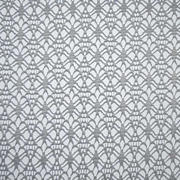 Сетка кружево цветок серая светлая ш.160