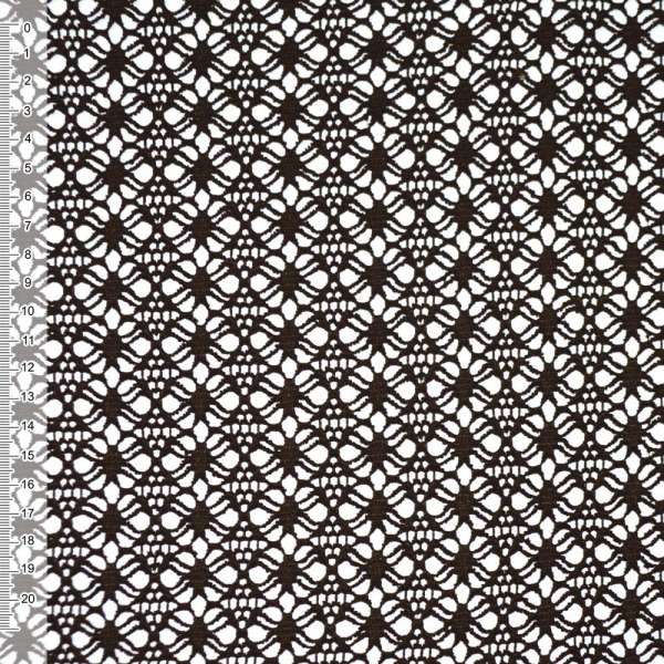 Сетка кружево цветок коричневая ш.160