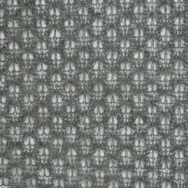 Трикотаж ажурный серый ш.150