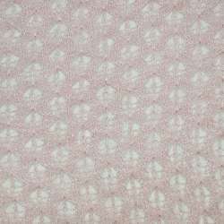 Трикотаж ажурный розовый ш.150