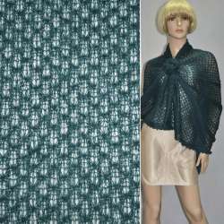 Трикотаж ажурный морская волна (темный) ш.160