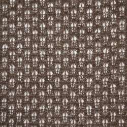 Трикотаж ажурный коричневый ш.166