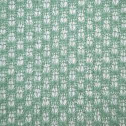 Трикотаж ажурный мята ш.160