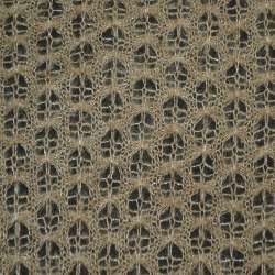 Трикотаж ажурный коричневый светлый ш.170