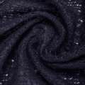 Трикотаж ажурный синий темный ш.160