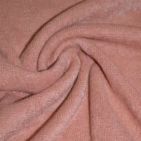 Трикотаж с шерстью вязаный коралловый ш.170