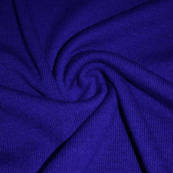 Трикотаж шерстяной синий (электрик) ш.170