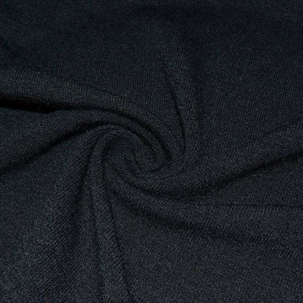Трикотаж шерстяной черный ш.170