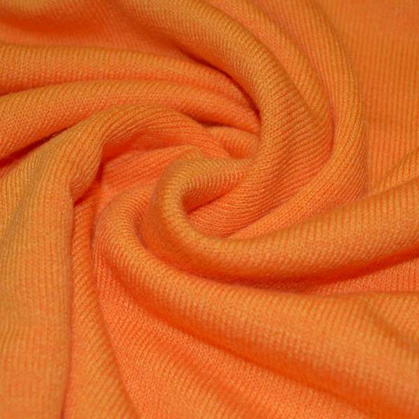Трикотаж шерстяной оранжевый ш.180
