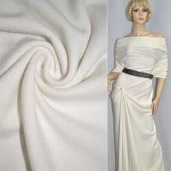 Трикотаж шерстяной молочный ш.170