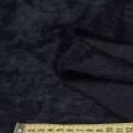 Ангора длинноворсовая трикотаж сине-черная плотная ш.135