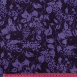 Фліс фиолетовий, бузкові квіти, ш.173