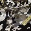 Шелк черно-белый "леопард" с золотым люрексом ш.140