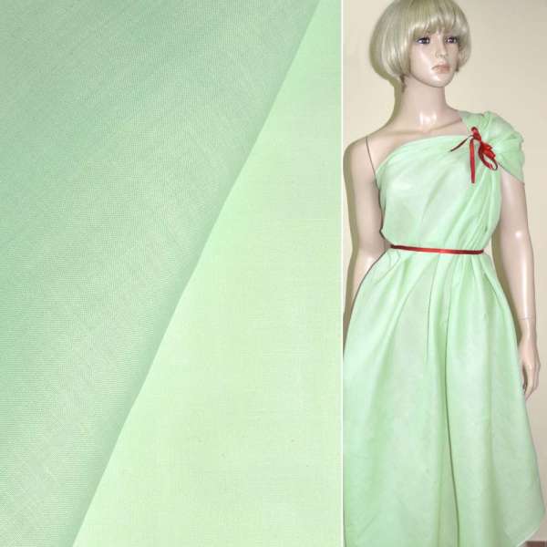 Батист мятный светлый ш.136