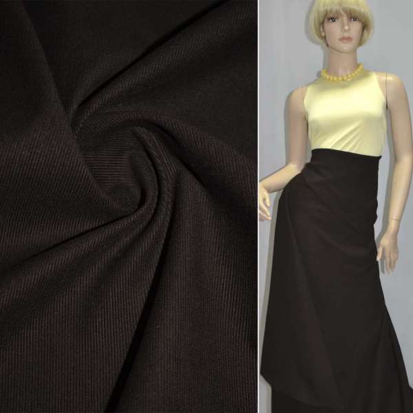 Микровельвет темно-коричневый, ш. 148