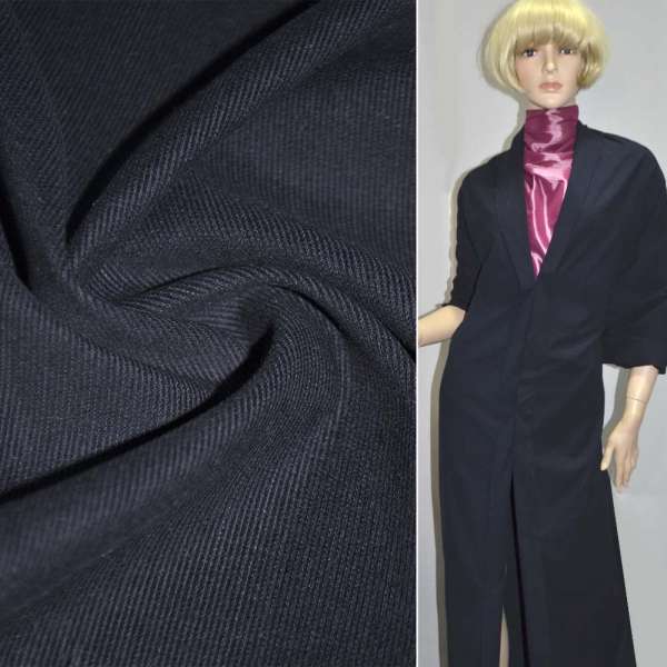 Микровельвет синий темный ш.146