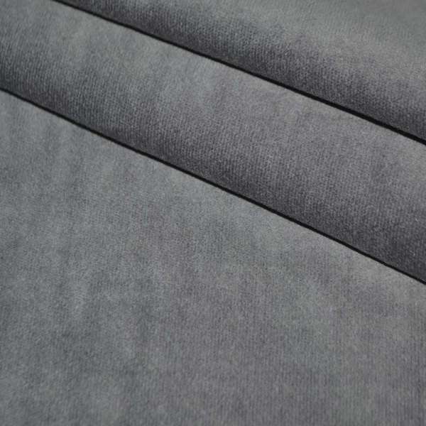 Велюр стрейч серый однотонный, ш.150