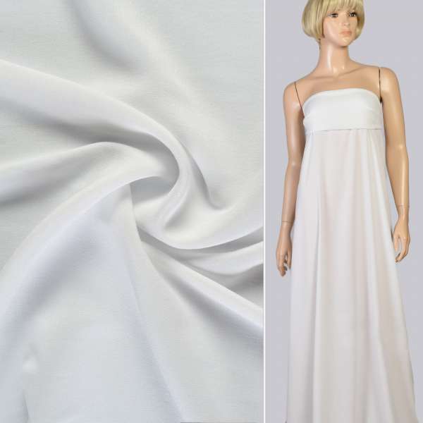 Креп-жоржет белый, ш.140