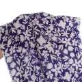 Вискоза фиолетовая в белые цветы, ш.140