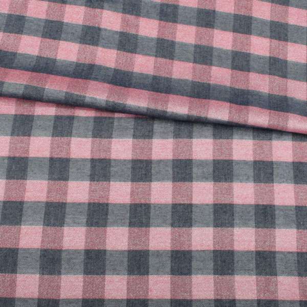 Віскоза в червоно-синю клітину з сріблястою метанітью, ш.140