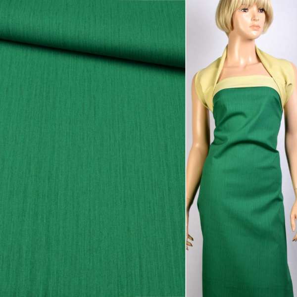 Котон стрейч 2-ст. зелений + салатовий, ш.139