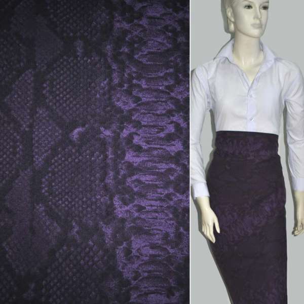 Котон фіолетово-чорний з білими прямокутниками ш.155