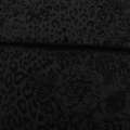 Коттон стрейч чорний з флоком леопард ш.160