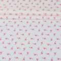 Коттон белый, розовые фламинго ш.151