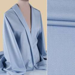 Коттон голубой в мелкий синий узор ш.152