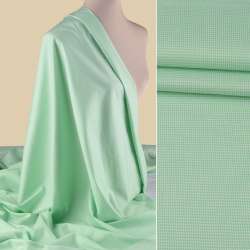 Коттон в мелкую клетку зелено-белую ш.150