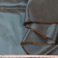 Віскоза підкладкова бирюзово-коричнева в дрібний рубчик, ш.140