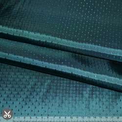 Вискоза подкладочная жаккардовая синяя в мелкие штрихи Германия ш.142